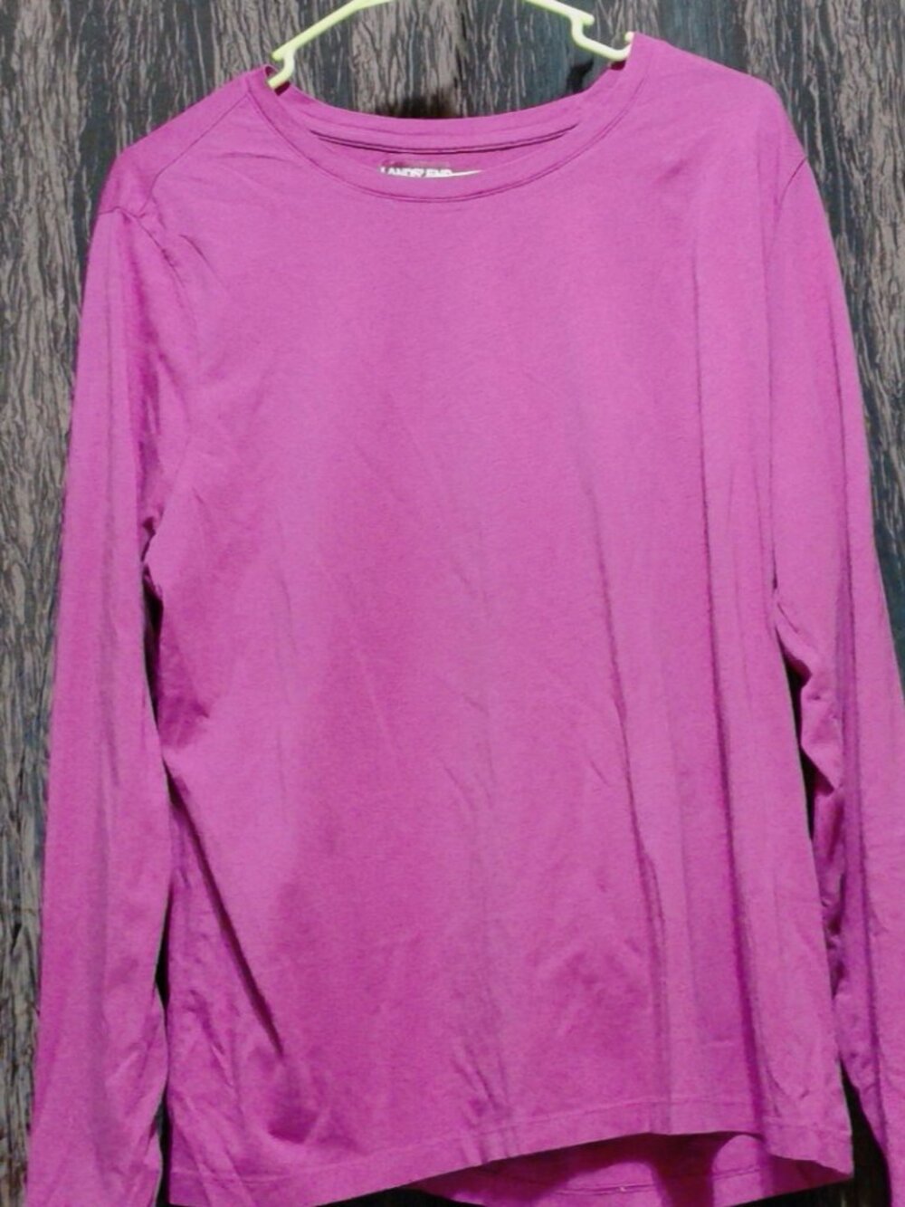 Lands' End Women's Relaxed Supima Cotton Long Sleeve Crewneck T-Shirt SZ XL/1X
